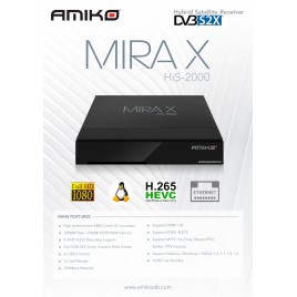 Amiko Mira X His-2000 Linux műhold vevő