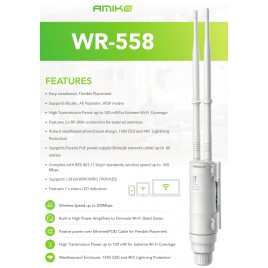 Wavlink WR-558 wifi kültéri Ap/Router 