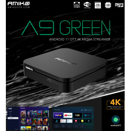 Amiko A9 Green android tv okosító