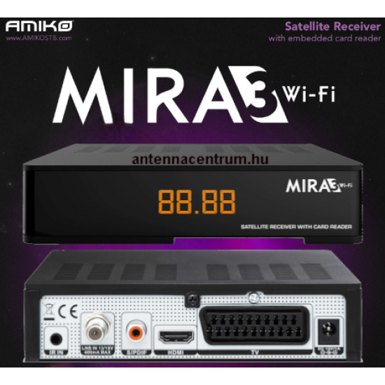 Amiko Mira 3 Wifi műholdvevő