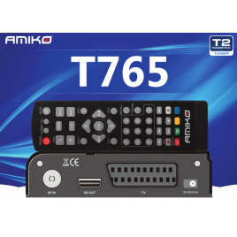 Amiko T765 DVB-T/T2   HEVC H.265 földi digitális Mindigtv vevő