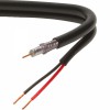 RG59+dc koax kábel táp vezetékkel