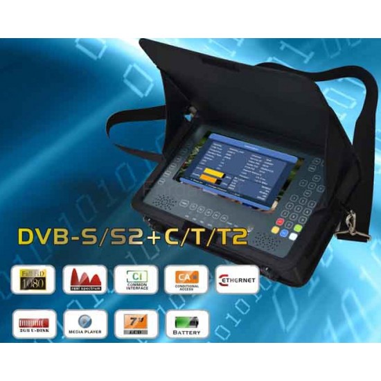X Finder DVBS/2-DVBT/2  DVBC műszer modul+conax olvasóval